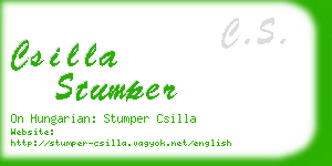 csilla stumper business card